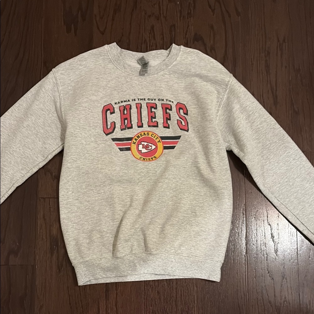 Kansas City Chiefs Gray Sweater